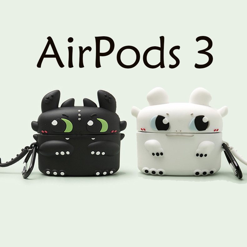 Vỏ Bảo Vệ Hộp Sạc Tai Nghe AirPods 3 AirPods1/2 3rd Màu Trắng Họa Tiết Chữ Sha White Dễ Thương 2021