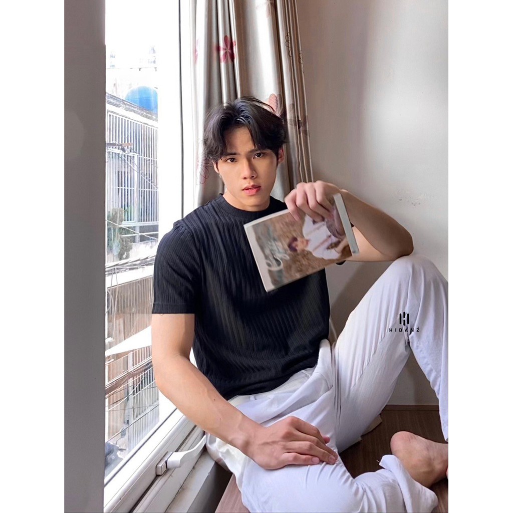 Áo thun nam basic HIDANZ mã ATG01 - chất Craysall sợi thun gân co giãn - mềm mại - thoải mái - thoáng mát | BigBuy360 - bigbuy360.vn