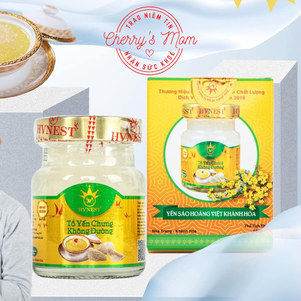 Tổ Yến Sào Hoàng Việt (01 Hũ) Chưng Sẵn Vị Không Đường 70ml Chính Hãng Nha Trang Khánh Hòa Cho Người Tiểu Đường | BigBuy360 - bigbuy360.vn