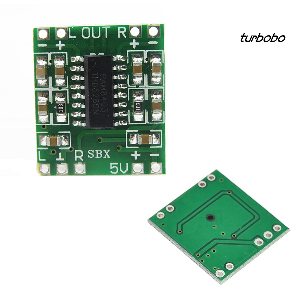 Bảng Mạch Khuếch Đại Âm Thanh Kỹ Thuật Số Turbobo 2x3W Class D PAM8403 2.5-5V USB