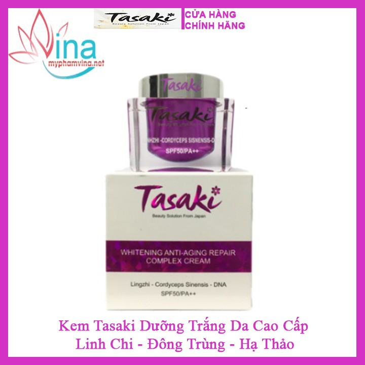 KEM TASAKI DƯỠNG TRẮNG DA CAO CẤP LINH CHI ĐÔNG TRÙNG HẠ THẢO (25G)