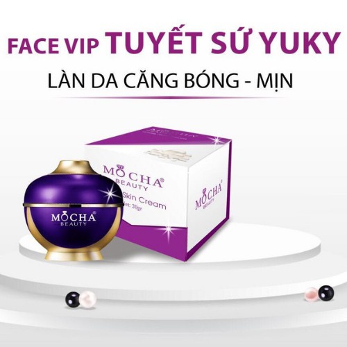 Kem Dưỡng Trắng Da Face Vip Tuyết Sứ MOCHA Dưỡng Da Trắng Hồng Căng Bóng Mịn Màng 20ml