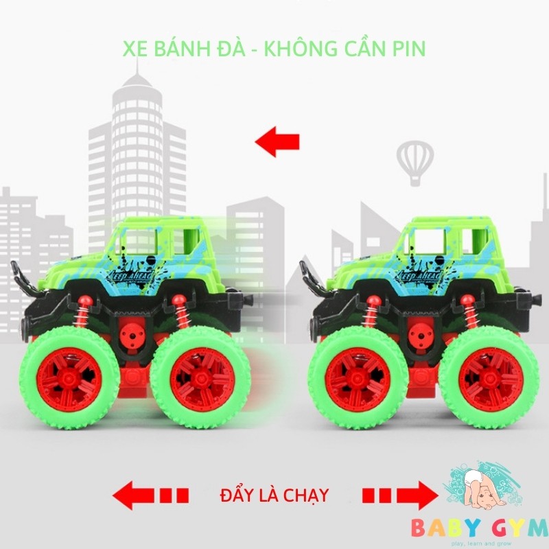 Xe Ô Tô Địa Hình Chạy Đà Nhào Lộn - Xe Ô Tô Đồ Chơi Quán Tính Nhiều Màu Cho Bé Từ 1 Tuổi