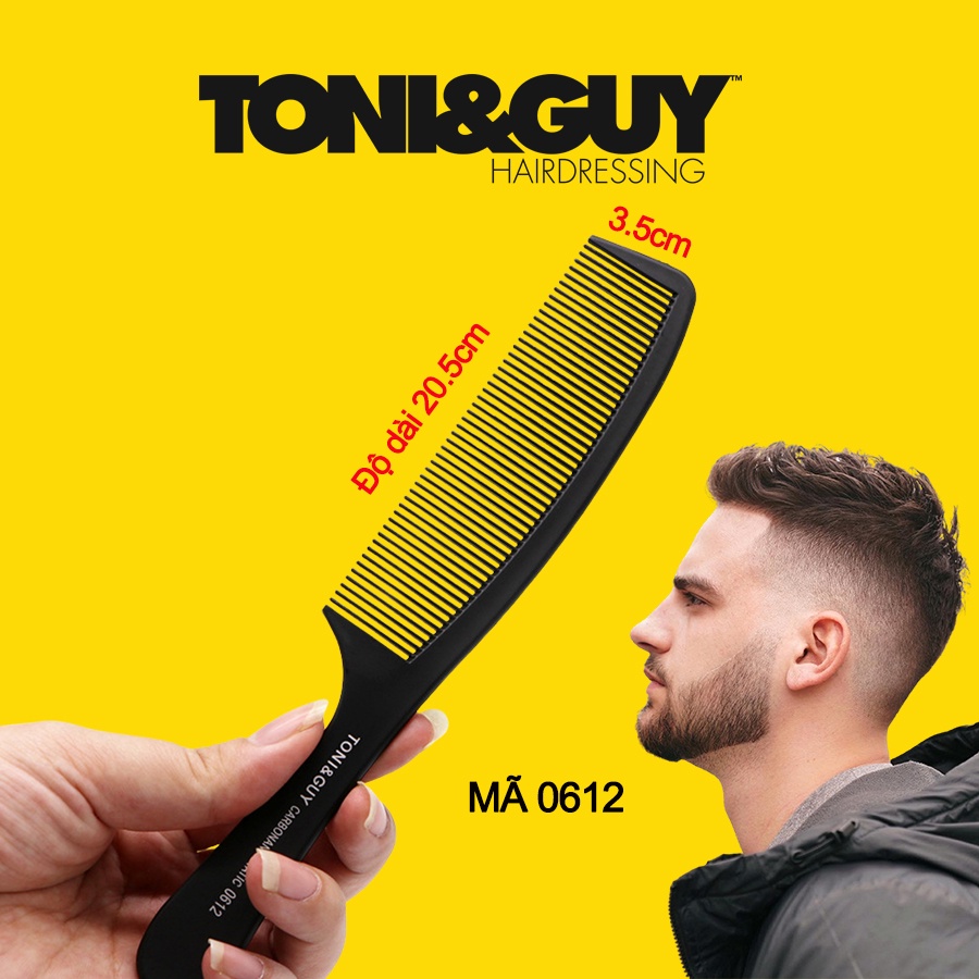Bộ 4 lược cắt tóc chải đầu nhựa ABS cao cấp TONI&GUY cho thợ cắt tóc chuyên nghiệp & tại nhà Mã 0611, 0612, 0512, 0211