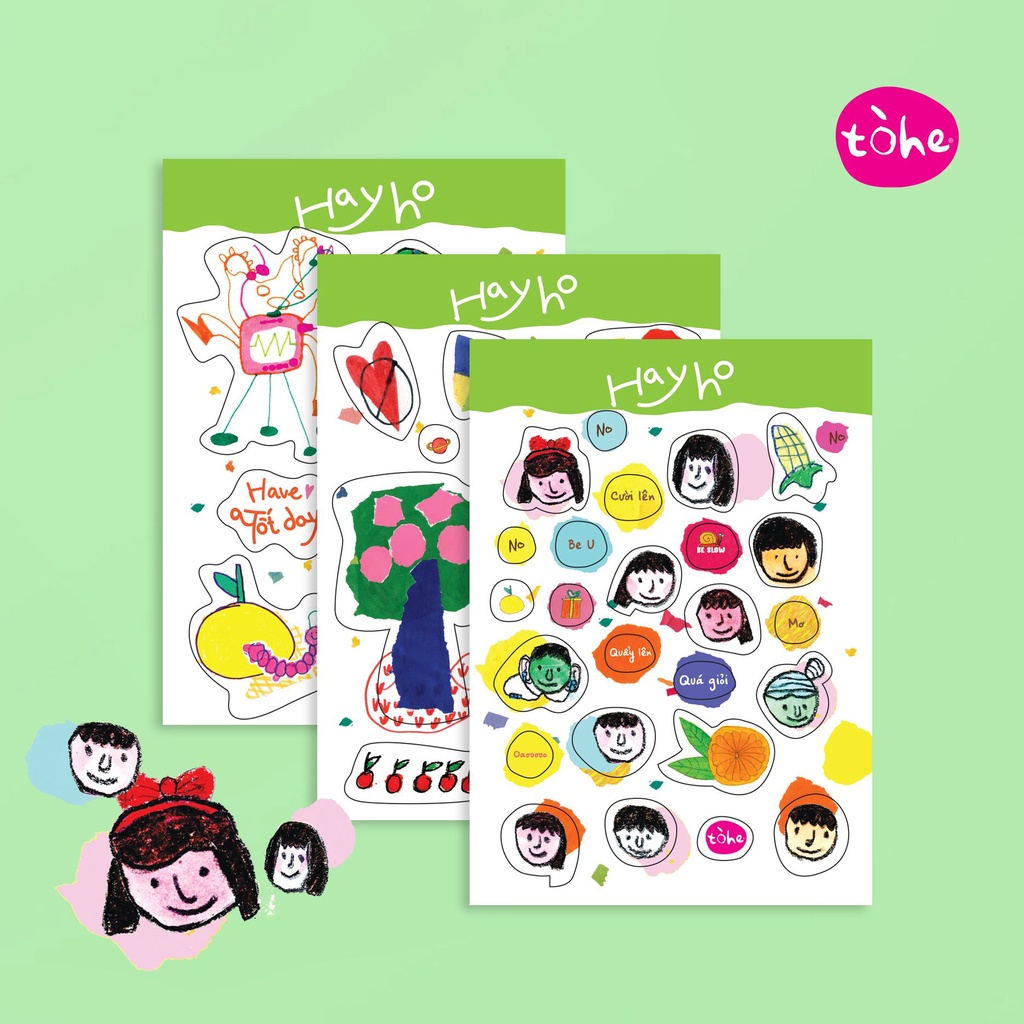 Bộ sticker dễ thương nhiều chủ đề