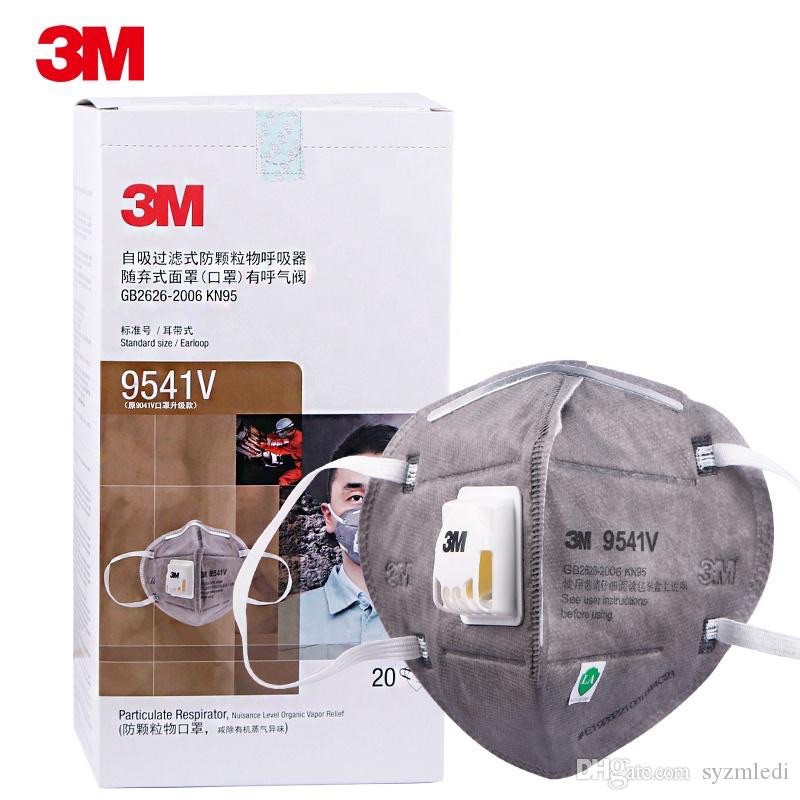 Hộp Khẩu trang 20 chiếc 3M 9541V-KN95 lọc bụi PM2.5 >95% bảo vệ hô hấp