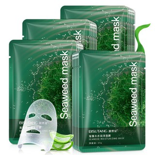 Mặt nạ rong biển dưỡng da SeaWeed Mask Bisutang giúp da mịn màng trắng sáng