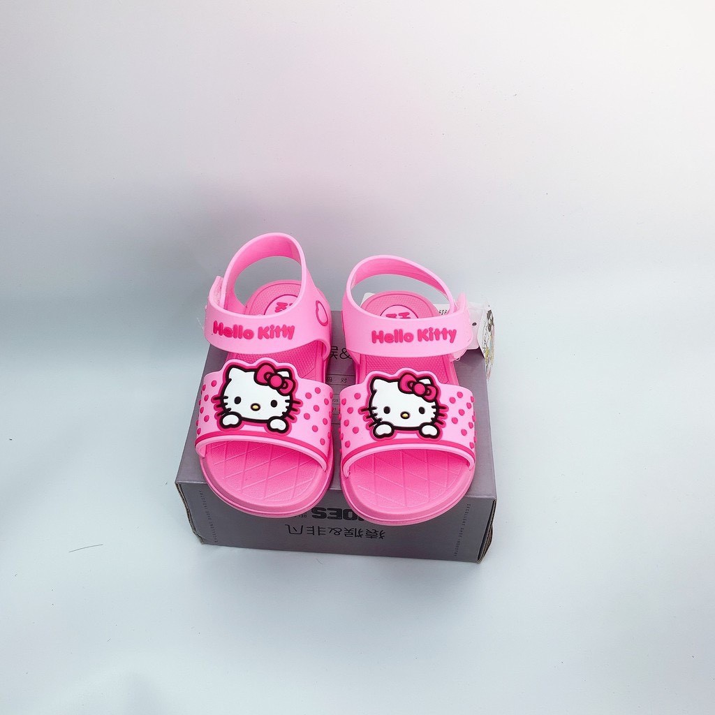 Giày Sandal Cho Bé Gái Mèo Kitty Màu Hồng Mắm Store SD04