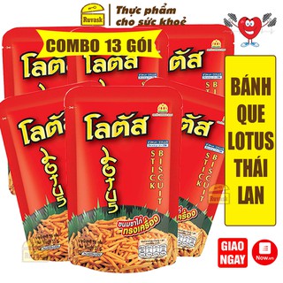 [COMBO 13 GÓI] Bánh Snack Que Cọng Thái Lan - Bim Bim Ăn Vặt Que Thái Lan - Bánh Kẹo Thái Lan - Đồ Ăn Vặt Thái Lan