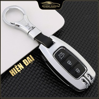 Ốp chìa khóa hyundai, bảo vệ chìa khóa hyundai santafe, hyundai accent, hyundai kona, chất liệu metal cao cấp