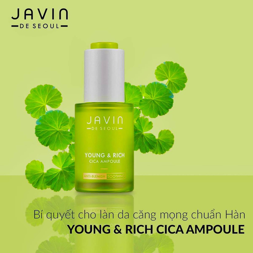 Tinh chất cho da mụn thâm Javin De Seoul Young & Rich Cica Ampoul 30ml | BigBuy360 - bigbuy360.vn