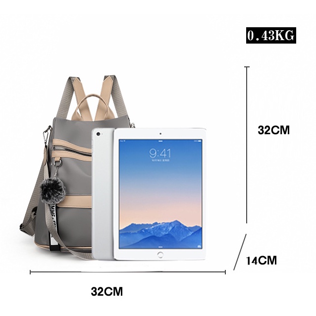 Ba Lô Vải Oxford Chống Thấm Nước Thời Trang Dành Cho Nữ