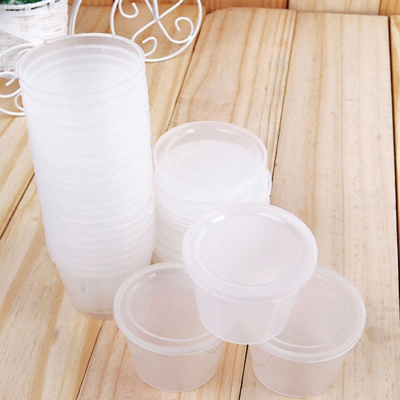 combo 50 cốc nhựa làm caramen