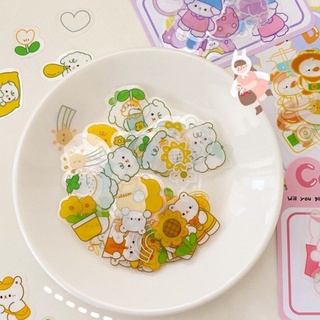 Túi 30 hình dán sticker pet trang trí sổ