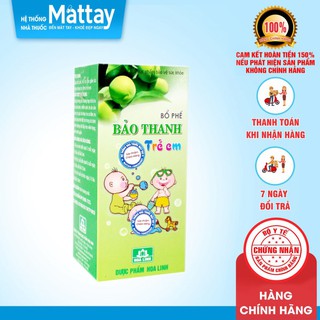 Bổ Phế Bảo Thanh Trẻ Em - Chai 100ml - Giúp Bổ Phế