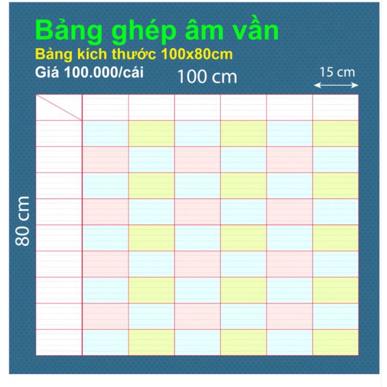 [Đồ dùng dạy học] Bảng ghép âm vần