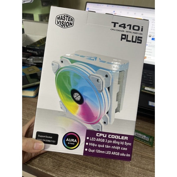 Quạt Tản Nhiệt CPU VSP T410i PLUS Led ARGB - Trắng - Full socket