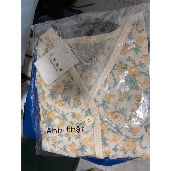 Áo sơ mi hoa nữ khuy cài DORIS, áo kiểu nữ ngắn tay cổ chữ V hàng Quảng Châu cao cấp siêu mềm mát | BigBuy360 - bigbuy360.vn