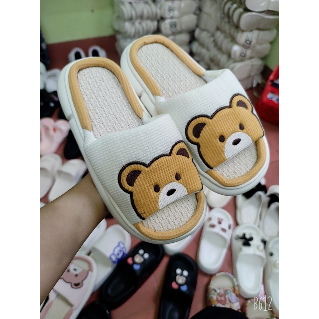 Xả hàng 49k- Dép nữ quai ngang - BEST SHOP - dép NỈ GẤU nam nữ đi chung nhiều màu sắc