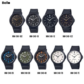 Đồng hồ dây nhựa Casio Nam MW-240 bảo hành chính hãng 1 năm - Pin trọn đời