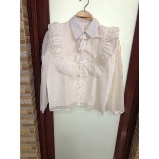 Áo sơ mi tiểu thư phối ren - Mã 119