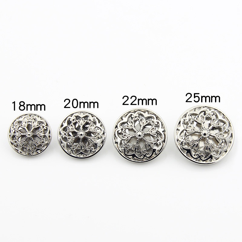 Cúc kim loại khoét rỗng phong cách vintage, phù hợp áo blazer, áo vest nam và nữ, áo khoác măng tô, áo dạ