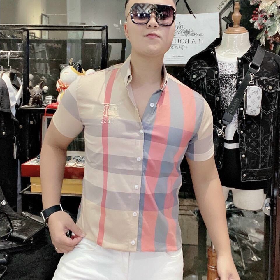Áo sơ mi nam 🎯 vải lụa mịn cực thời thượng , phong cách., | BigBuy360 - bigbuy360.vn