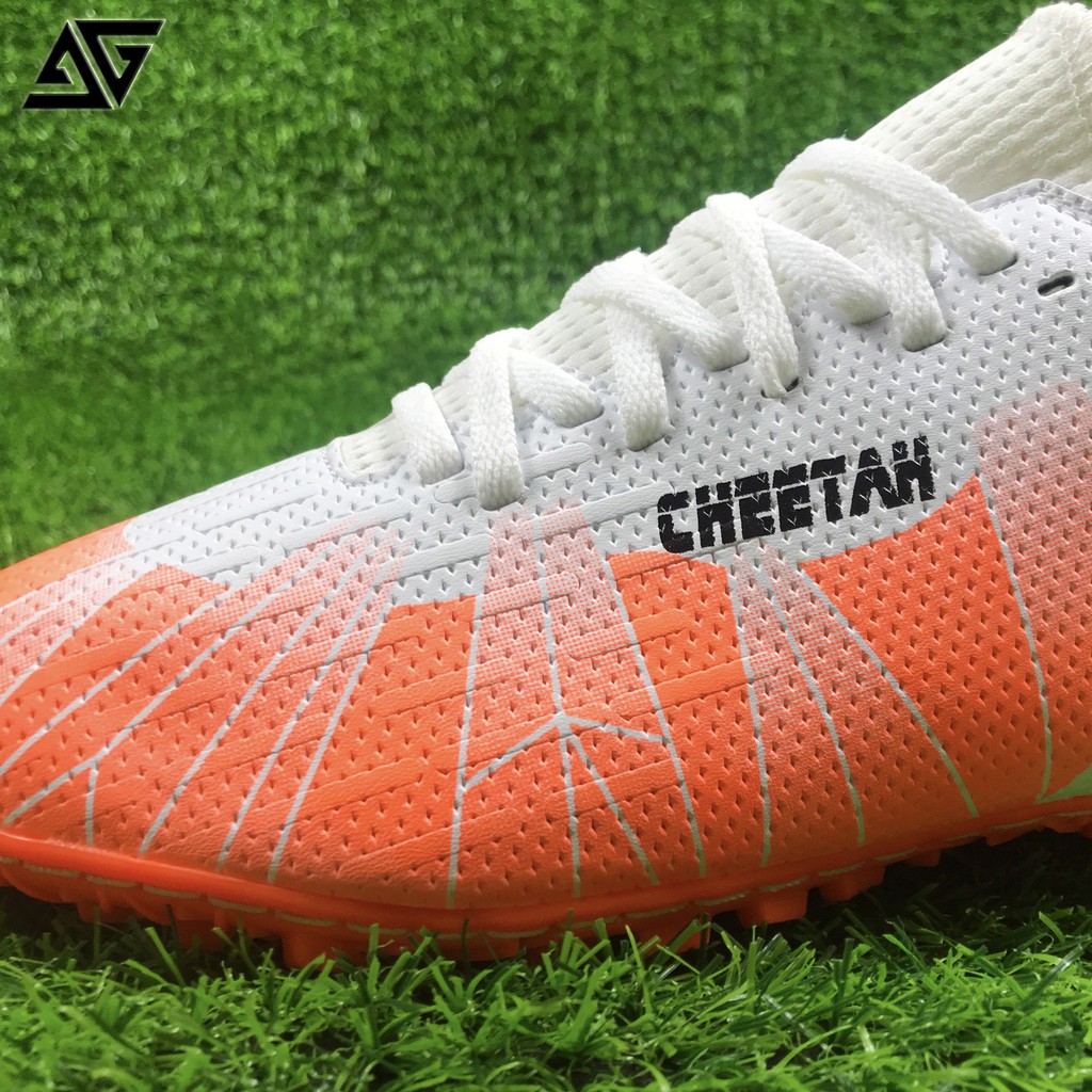 Giày đá bóng đá banh nam cỏ nhân tạo AG Cheetah cổ thun