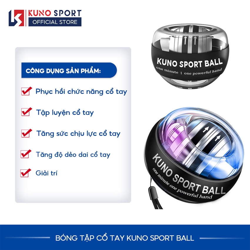 Bóng Luyện Tập Cổ Tay KUNO SPORT BALL Và Hộp Đựng Cao Cấp