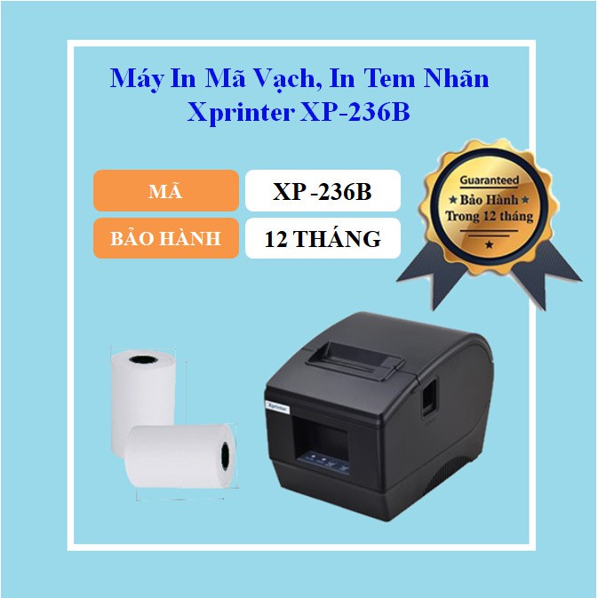 Máy In Mã Vạch, In Tem Nhãn, In Hóa Đơn Xprinter XP - 236B (USB) | BigBuy360 - bigbuy360.vn