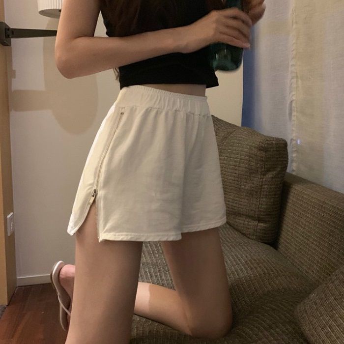 Quần Short Thể Thao Ống Rộng Lưng Cao Thời Trang Mùa Hè Phong Cách Mới Cho Nữ