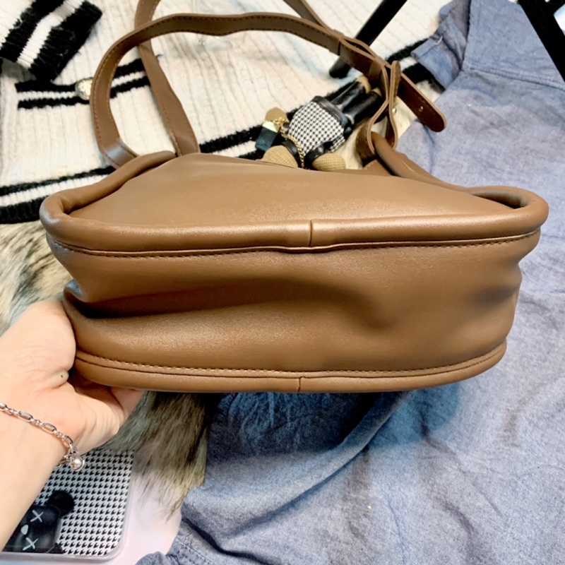 Túi Đeo Vai Da PU Ba Màu Phong Cách Công Sở Thời Trang Vintage