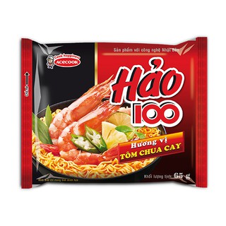 Thùng 30 gói mì Hảo 100 tôm chua cay 65g Acecook