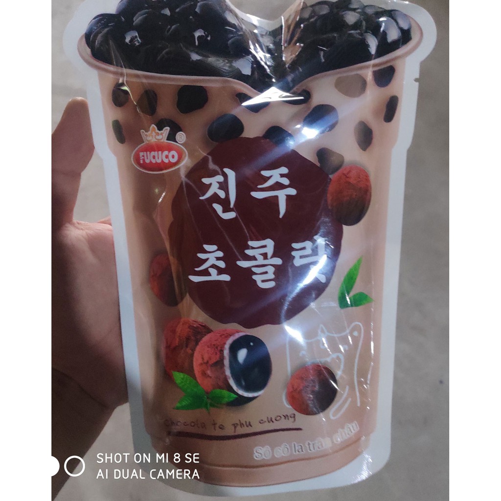 Kẹo Trà Sữa Trân Châu đường đen gói to 150g