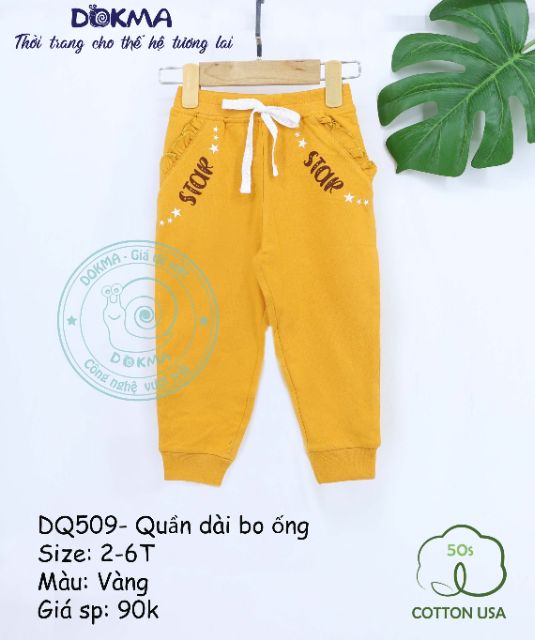 [Dokma] Quần dài bo ống siêu đẹp- ấm mà không bí (2-6Y)