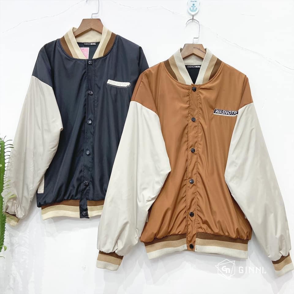 Áo Khoác Dù BOMBER WASN Unisex [2 Màu ] - GinniShop | BigBuy360 - bigbuy360.vn