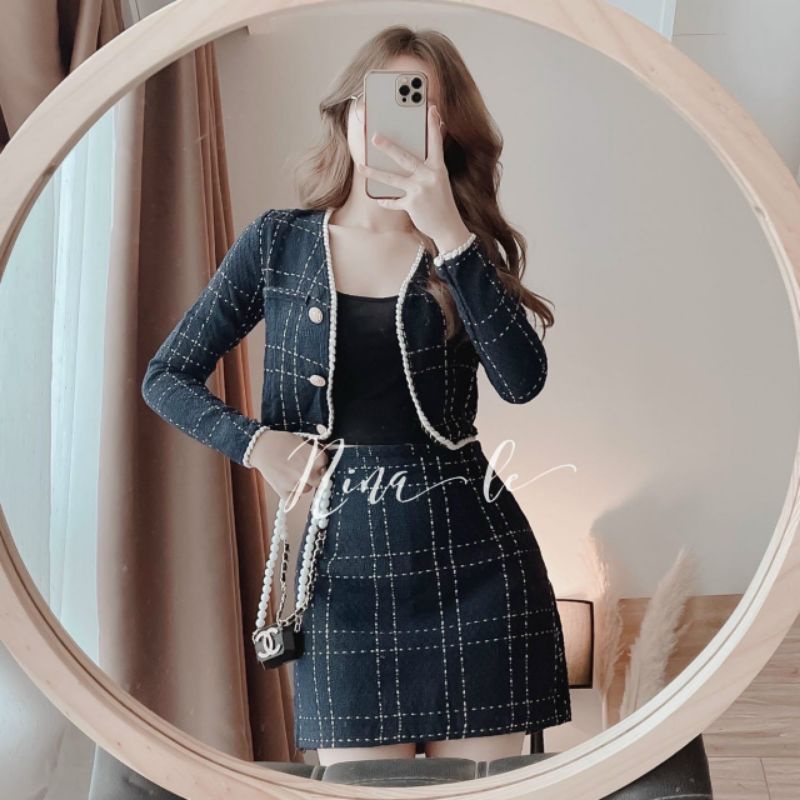 set dạ tweed 3 món sang chảnh | BigBuy360 - bigbuy360.vn