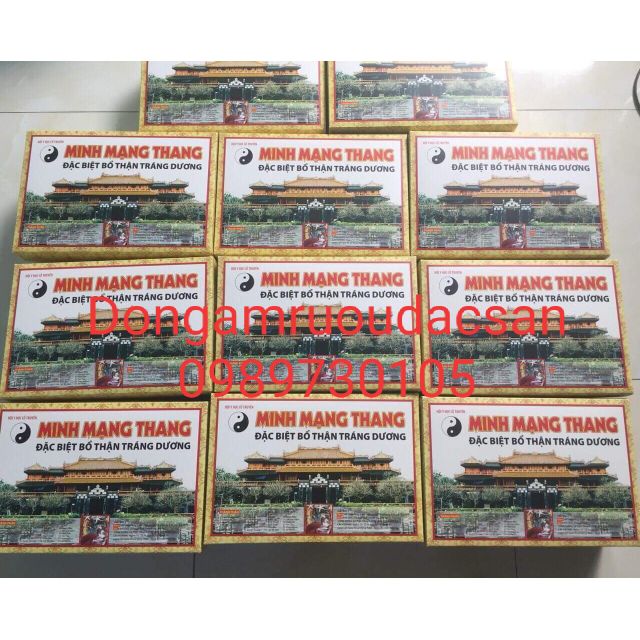 MINH MẠNG THANG HỘP  ĐỦ 33 VỊ 1.2KG 2 tắc kè