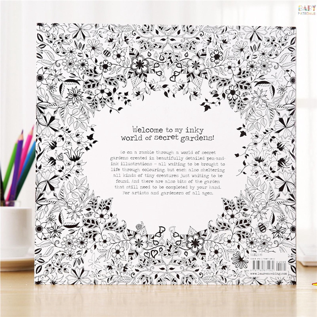 Sách Tô Màu Phiên Bản Tiếng Anh 96 Trang Dùng Cho Học Sinh / Người Lớn