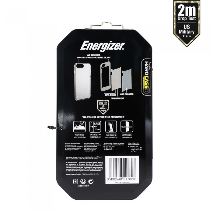 Ốp lưng Energizer chống sốc 2m cho iPhone 6/6s/7/8 - ENCOSPIP7BK