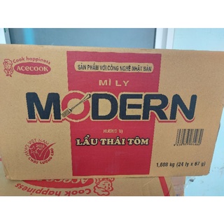 Thùng mì Ly MORDEN lẩu thái tôm (24 ly)