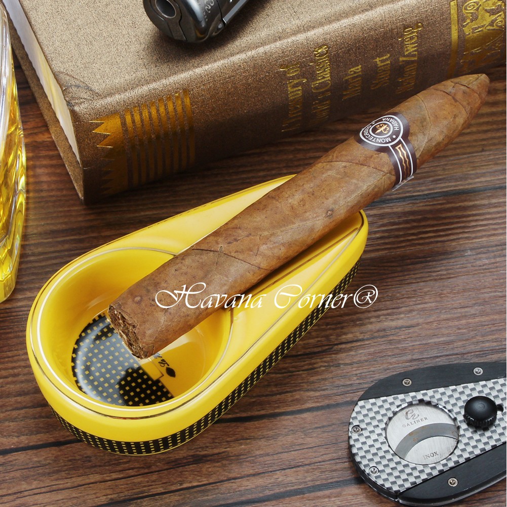 Gạt tàn cigar 1 điếu chất liệu sứ Cohiba, Galiner