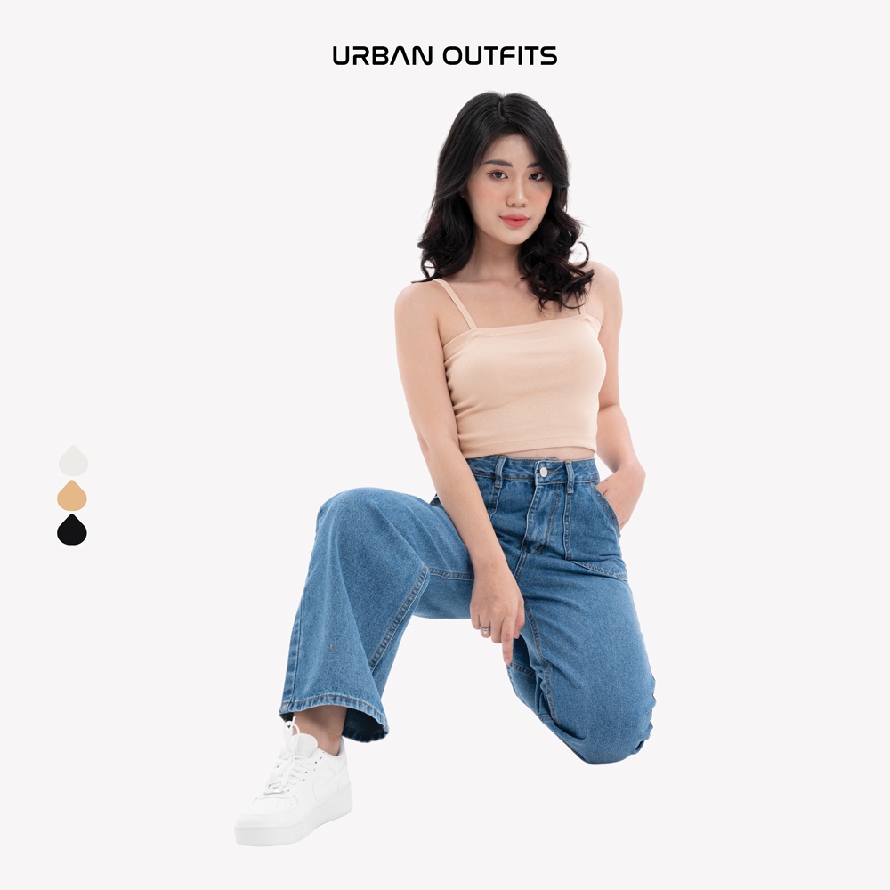 Quần Short Jean Nữ URBAN OUTFITS Dáng Regular Chất Vải Denim Wash Kỹ Không Loang Màu QJR100 Eo 60-70cm