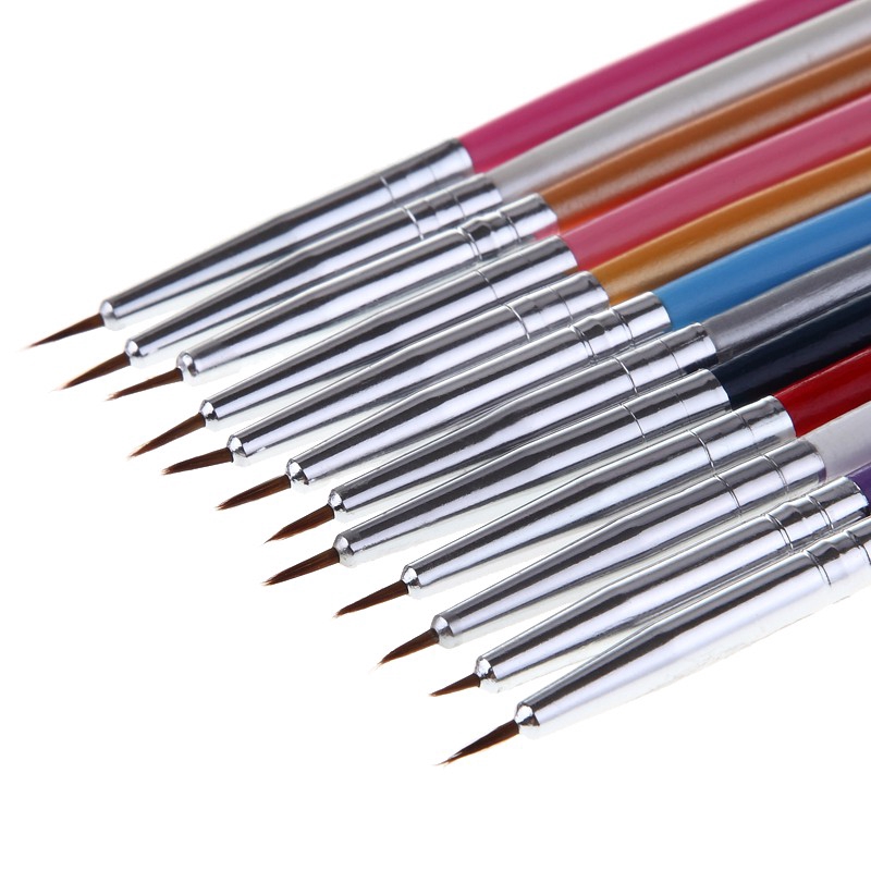 [Hàng mới về] Set 12 cọ vẽ móng trang trí nghệ thuật 3d