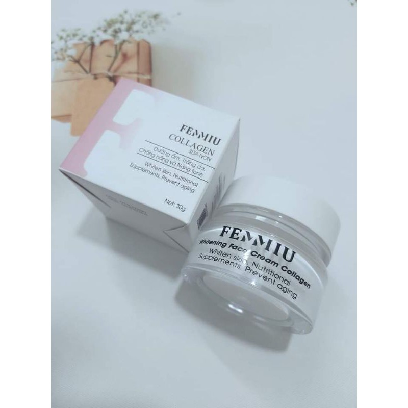 Kem Face Collagen Sữa Non Femmiu Dưỡng Da Căng Bóng Mềm Mịn [ Mẫu Mới Chính Hãng ] | BigBuy360 - bigbuy360.vn