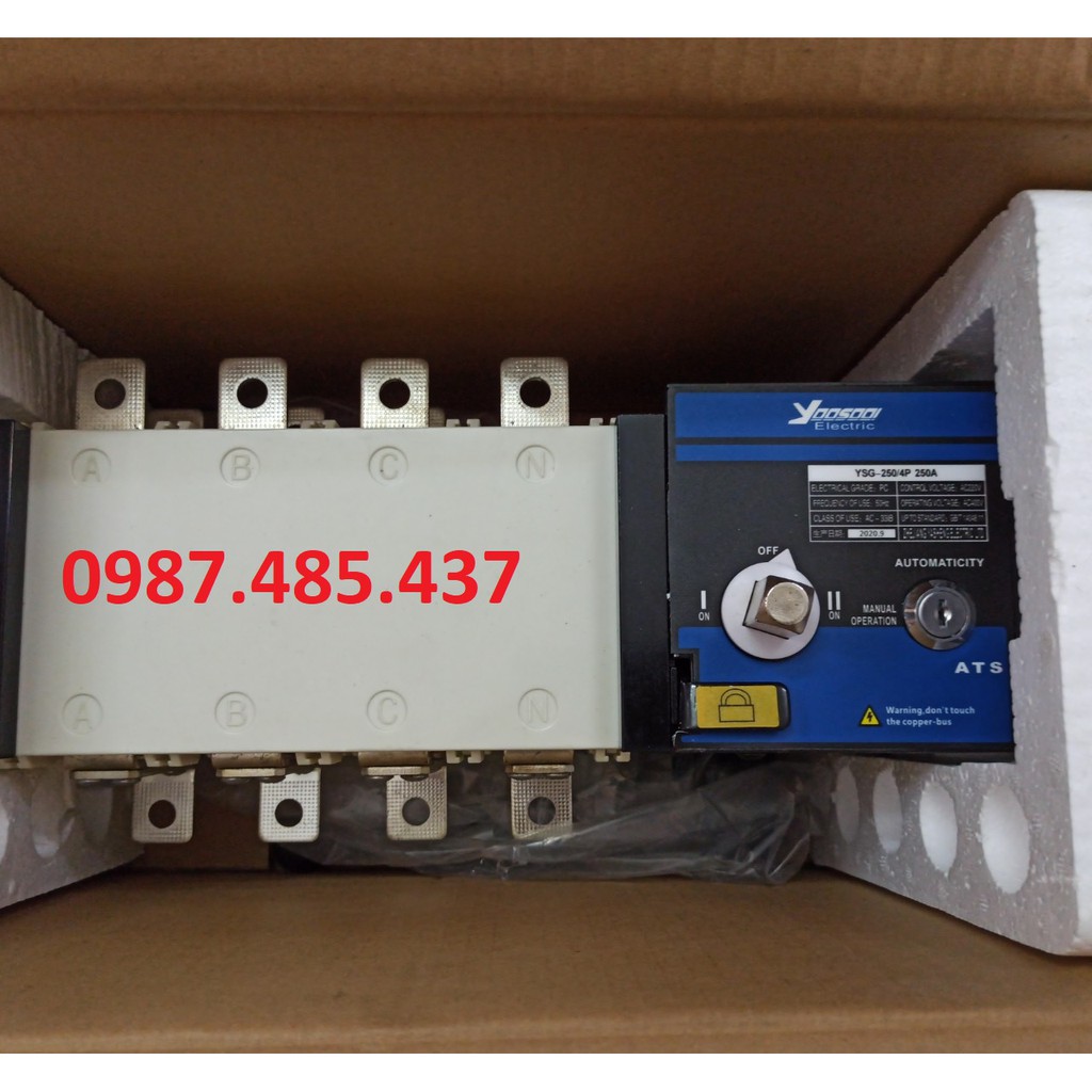 Chuyển nguồn tự động 3 Pha 4P 125A, 160A, 250A