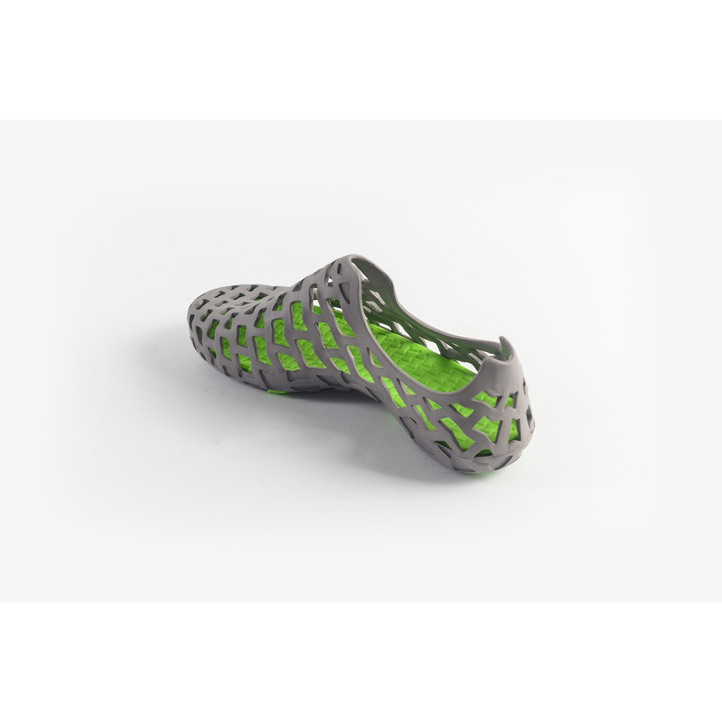 Giày nhựa đi mưa Nữ Leedo 101 Xám xanh lá