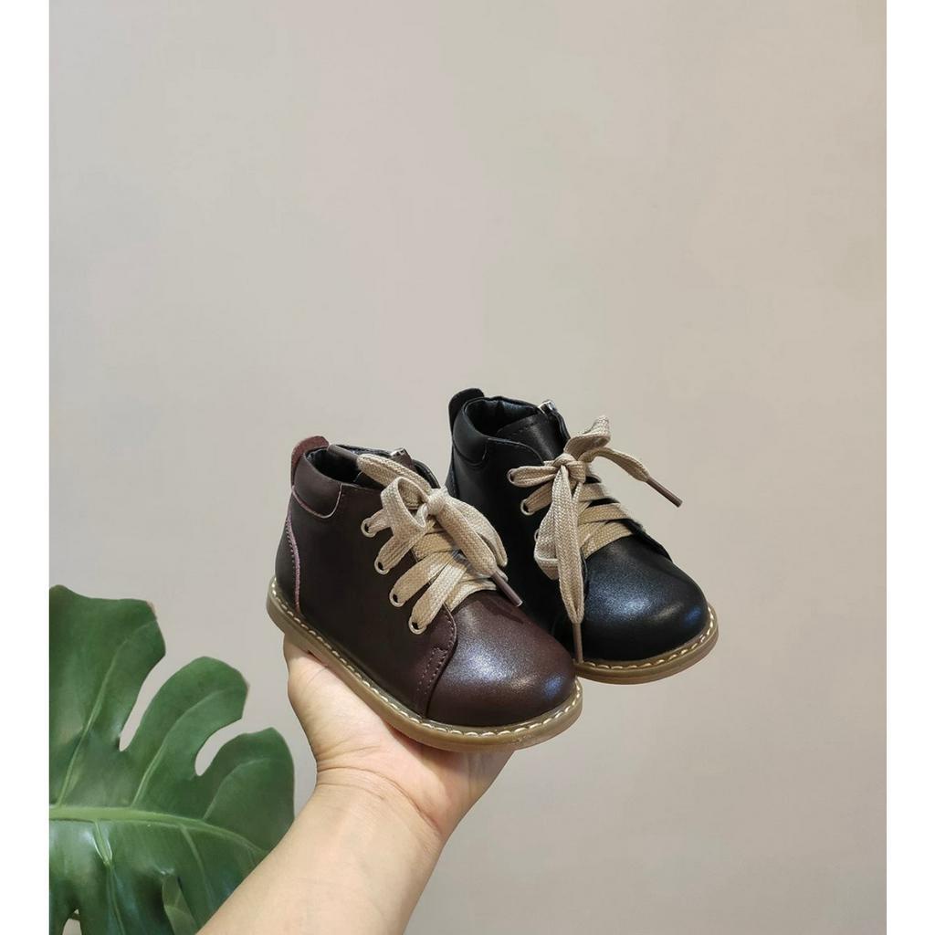 Giày da Boot nâu cho bé G788