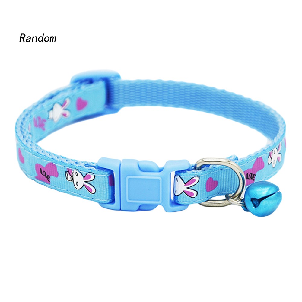 Vòng cổ in hình thỏ hoạt hình xinh xắn dành cho thú cưng