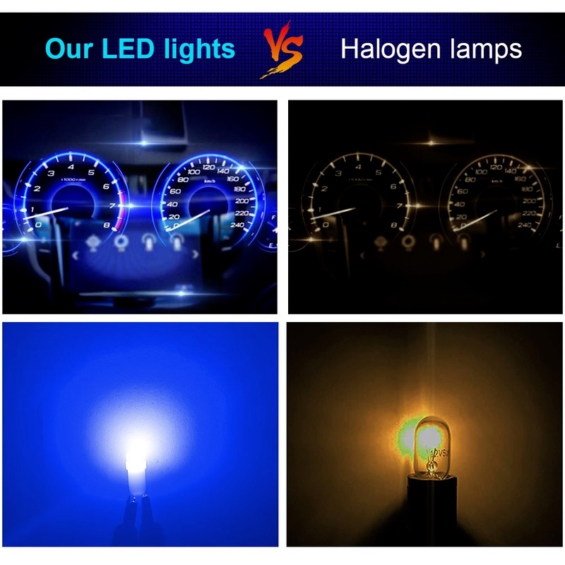 Set 10 Đèn LED T5 4014 Ánh Sáng Ban Đêm Gắn Trần Xe Hơi Trang Trí Nội Thất